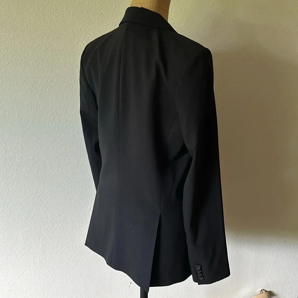 Theory sz 6 wool button close blazer excellent like new condition business work - Picture 4 of 9